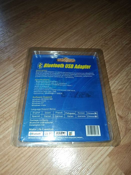 Бездротовий адаптер Bluetooth V2.0 USB Dongle ES-388