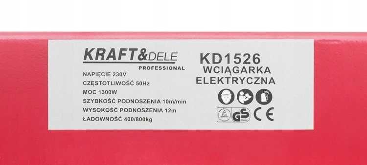 Wciągarka linowa elektryczna wyciągarka 800kg 1300W Nowa Sklep Fv **