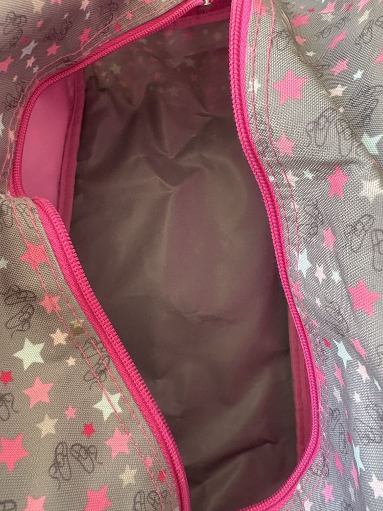 Torba na balet basen zabawki różowa