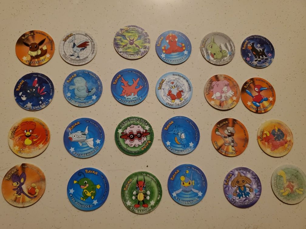 Pokemon Sticker Tazos