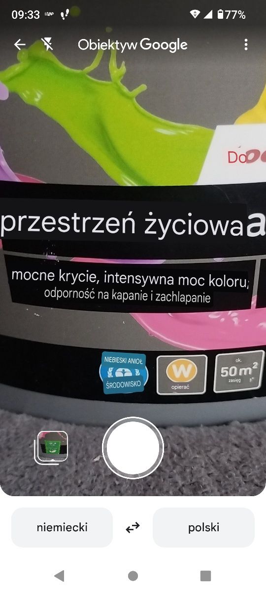 Farba biała do wnętrz 5 l