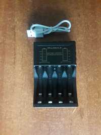 Зарядний пристрій з 4 слотами для акумуляторів AAA/AA PUJIMAX PJ-N4008