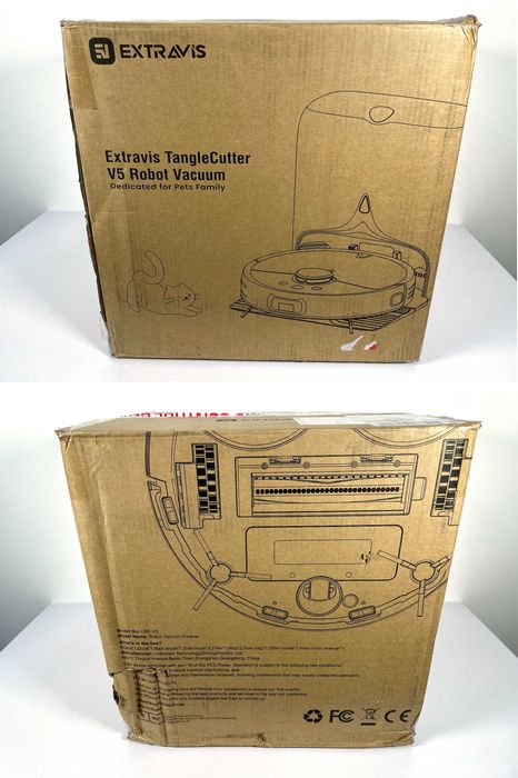 Extravis V5 Робот-пилосос для власників тварин + Станція самоочищення