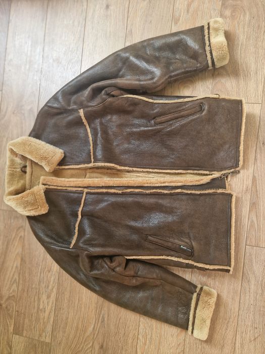 Męski kożuch naturalny L