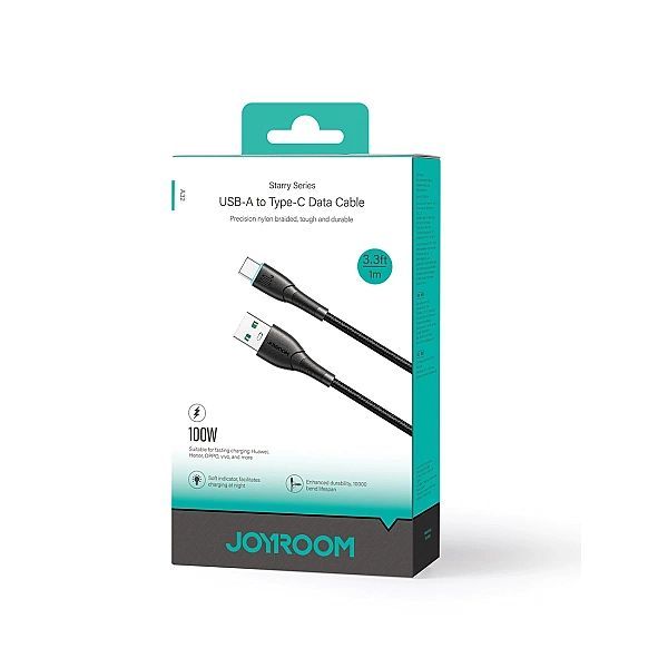 Kabel Joyroom Starry series Sa32-ac6/100w Usb-a / Usb-c 1m - czarny