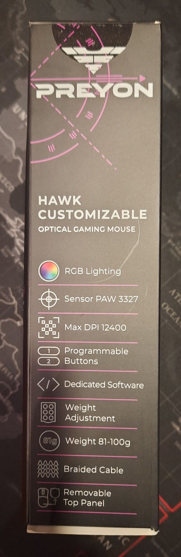 Myszka gamingowa Preyon Hawk Customizable