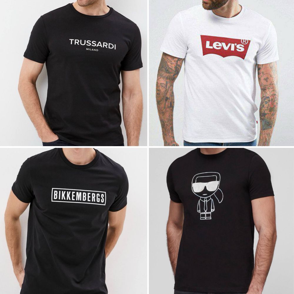 Мужские футболки Levi’s Trussardi Bikkembergs karl lagerfeld шорты