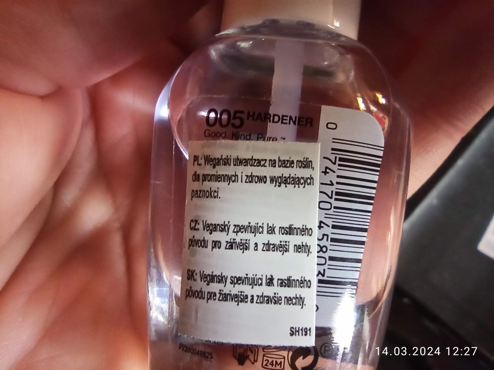 Sally Hansen utwardzacz/ baza.