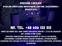 WYNAJEM Oświetlenia imprezowego, nagłośnienia i sprzętu DJ - Rzeszów