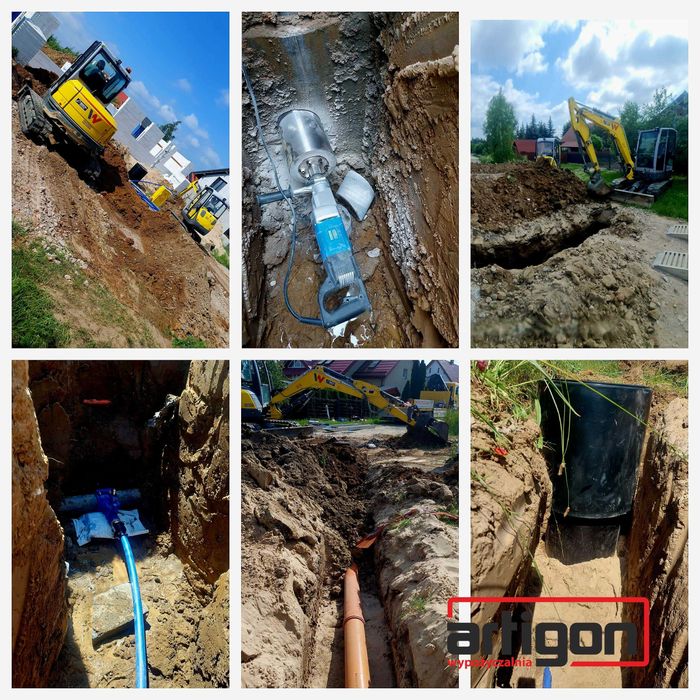 Przyłącza i sieci wodociągowe przyłącze kanalizacyjne wod-kan Żukowo