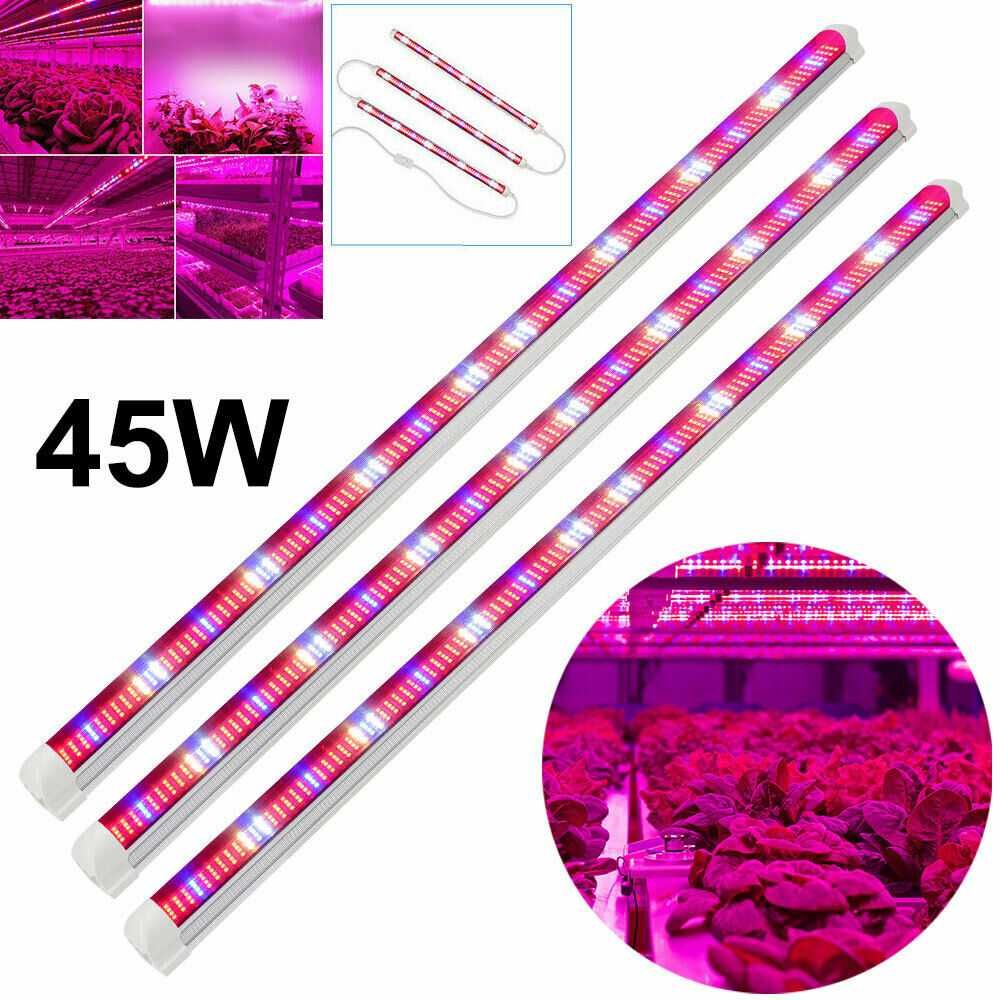 Led Grow 3x 30/45W c/ 60/90cm Tubos T8 Full Spectrum