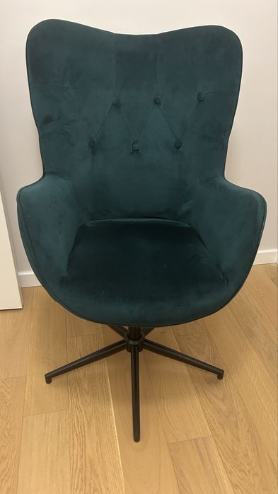 Fotel obrotowy USZAK, butelkowa zielen