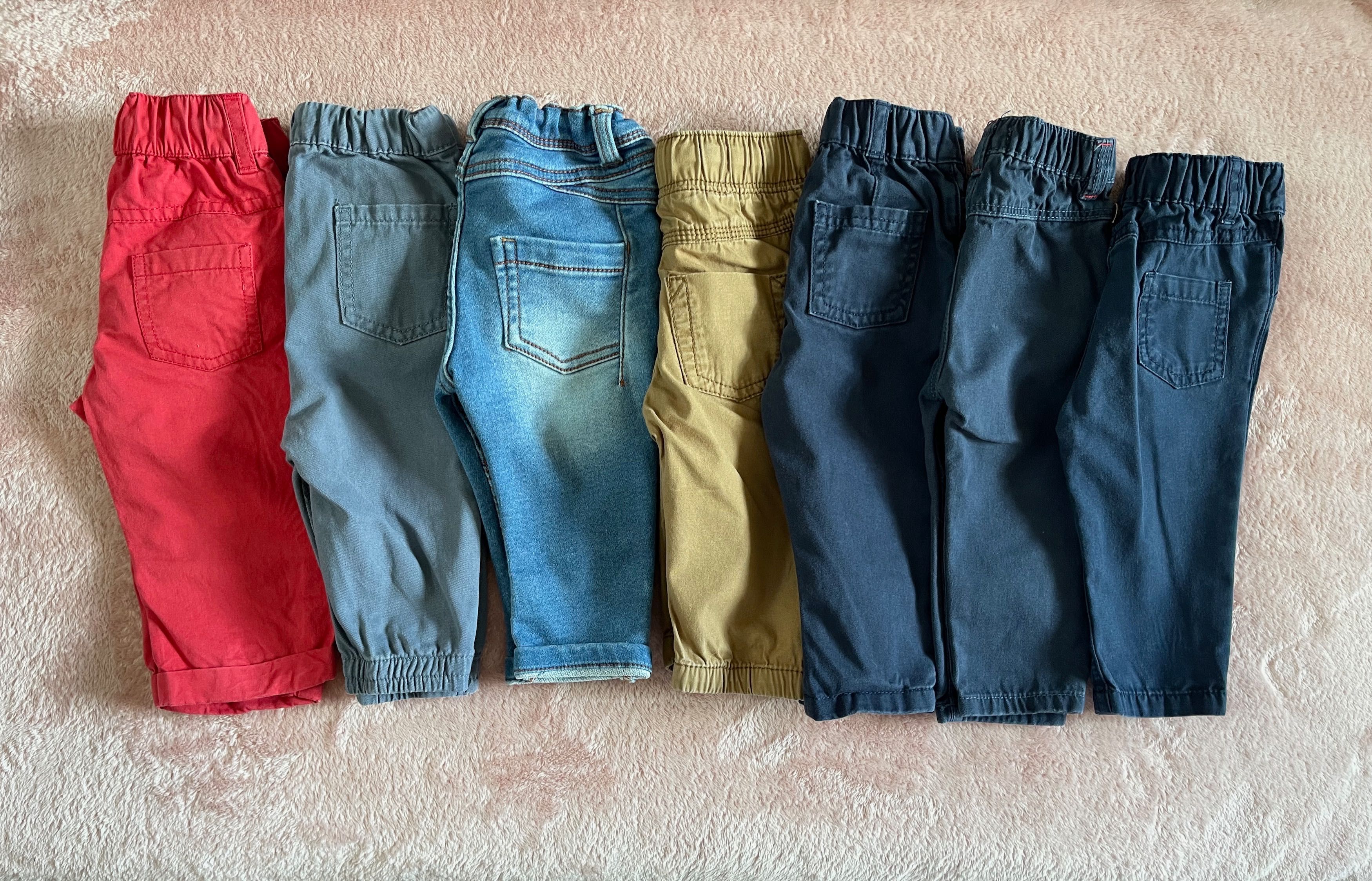 Spodnie chłopięce materiałowe joggery rozmiar 74