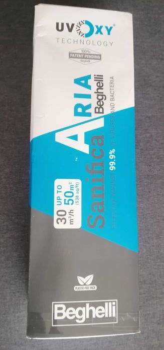 Purificador de ar novo Sanifica Aria Beghelli