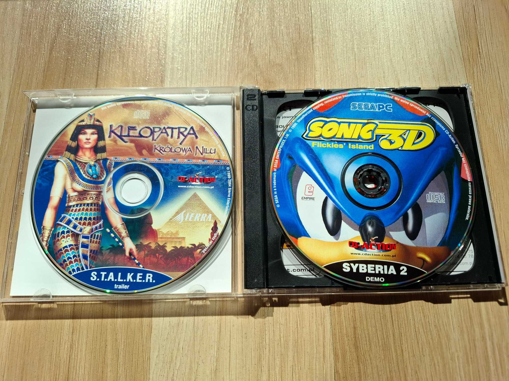 Kleopatra Królowa Nilu + Sonic 3D + Wings of Honour PC CD-Action 2004