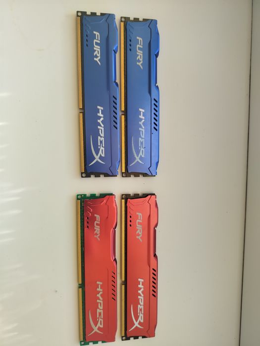 Комплект Оперативна пам'ять HyrerX Fury DDR3 4x4 gb в роздріб по 200
