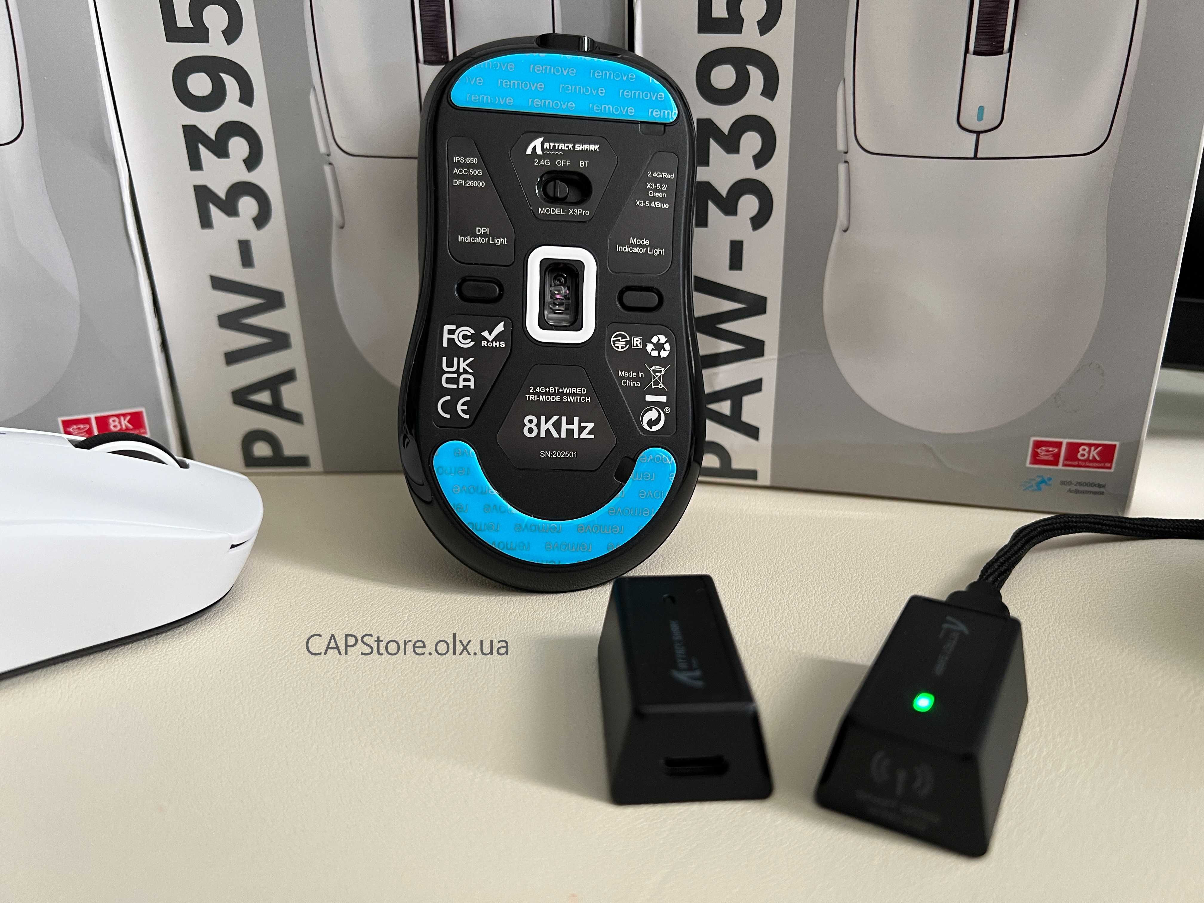 Нові ігрові мишки Attack Shark X3 PRO. Геймерска, бездротова, PAW3395