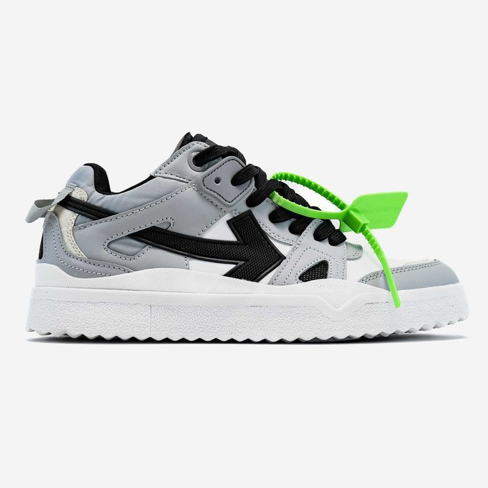 Кросівки OFF-WHITE Sponge Mid Top White/Grey premium
