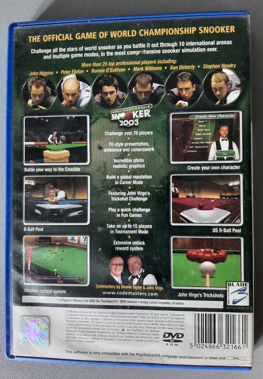 World Championship Snooker 2003 gra na PlayStation 2