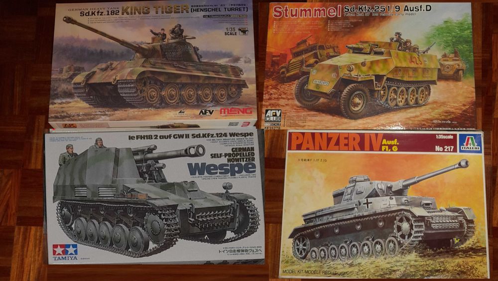 KIT 1/35 ITALERI Panzer AFV 251 Meng King Tiger Tamiya