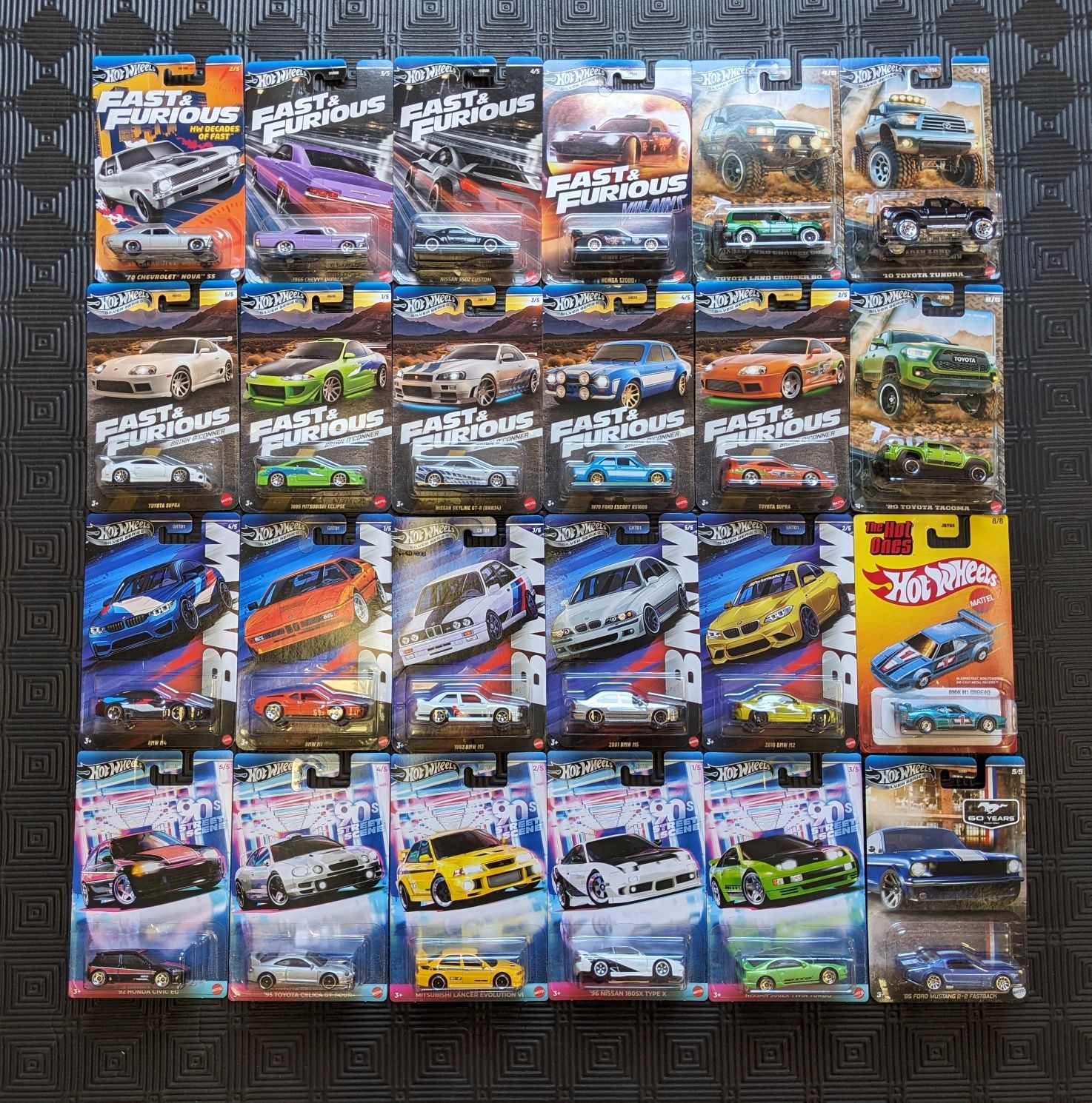Hot wheels eclipse fast furious skyline r34 supra ferrari matchbox