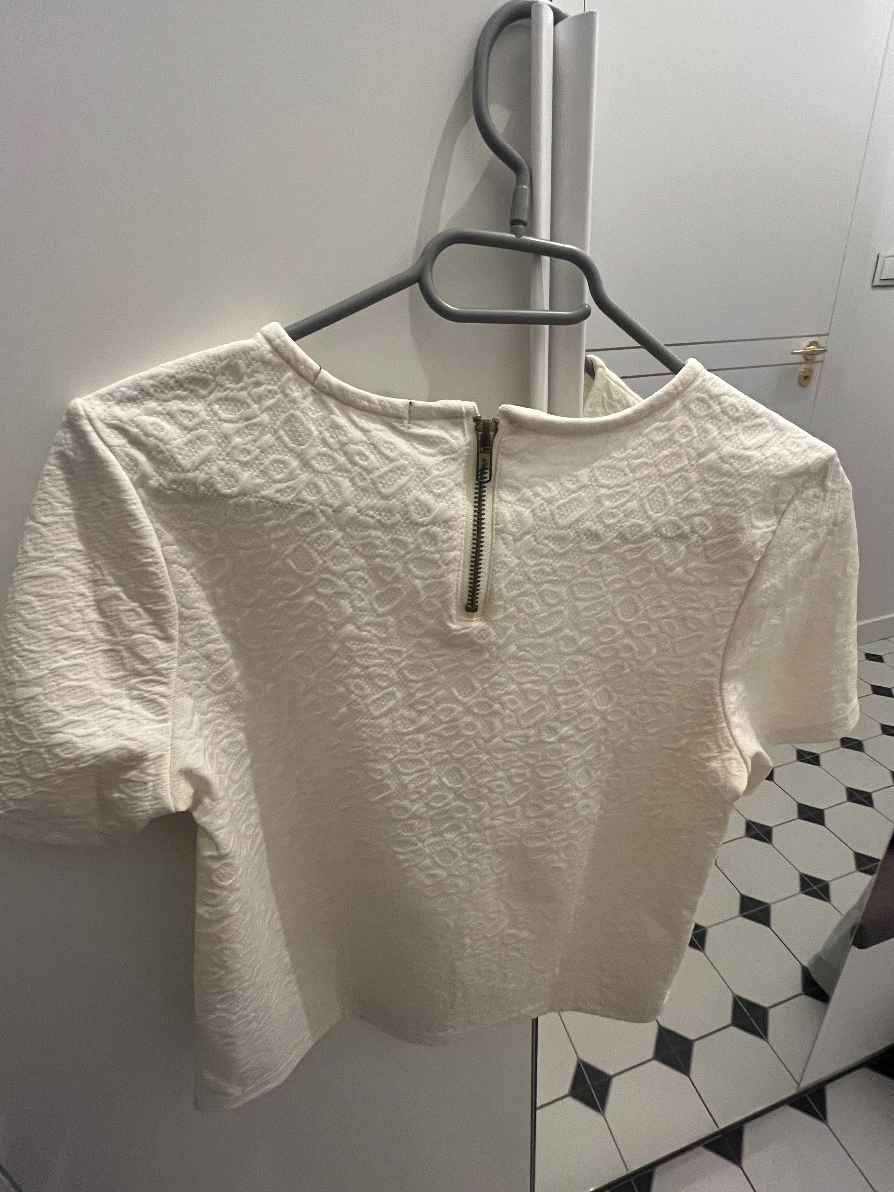 Kremowa koszulka tshirt Lidl Esmara rozm. XS