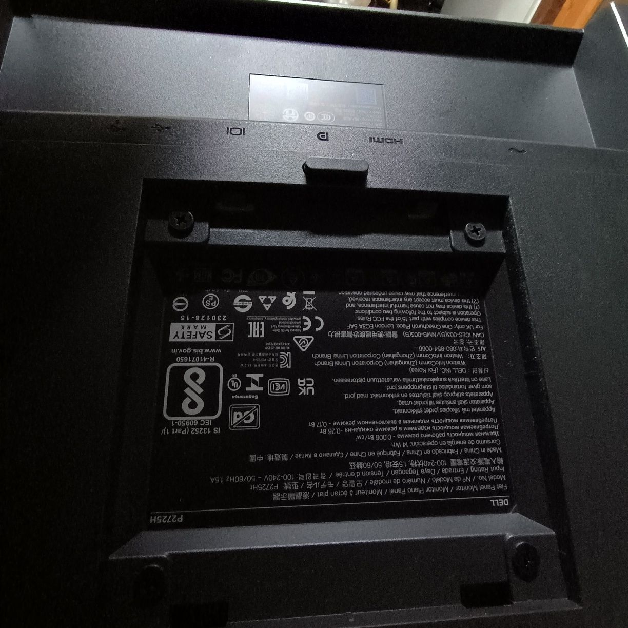 Monitor 27"Del P2725h nowy uszkodzony