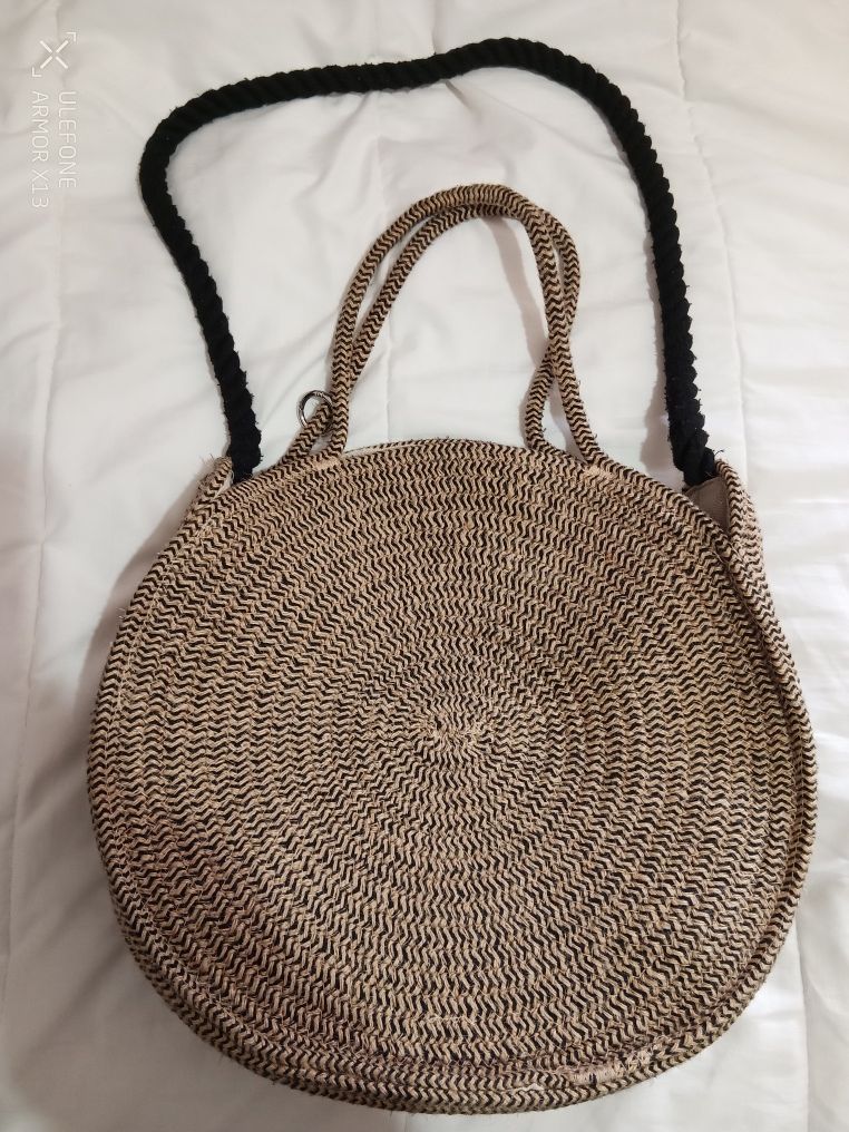 Mala, diâmetro 35cm, alça 40cm