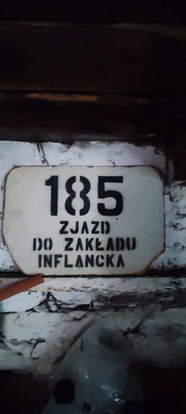 Tablica z numerem autobusu, prl