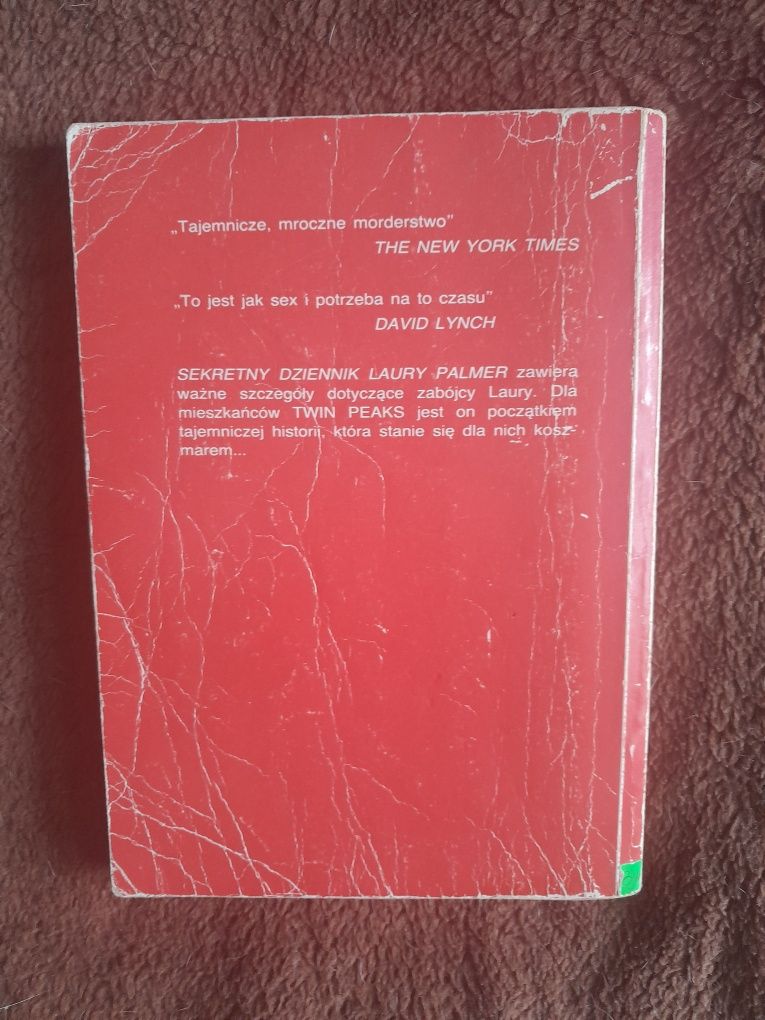 Książka "Sekretny dziennik Laury Palmer"Jennifer Lynch z 1990 roku