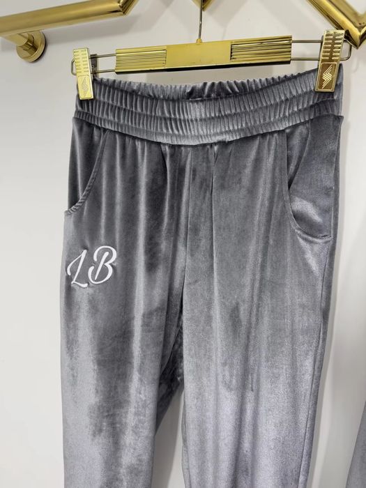 Dres Lola Bianka dres welurowy szary