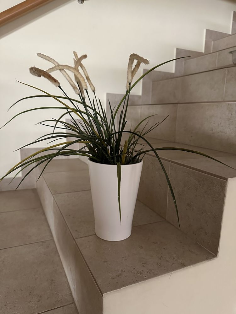 Vaso com planta PVC para decoração