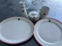 Zabytkowa porcelana "zakładowa" dawnego BUDOPOL'u - Vintage z PRL