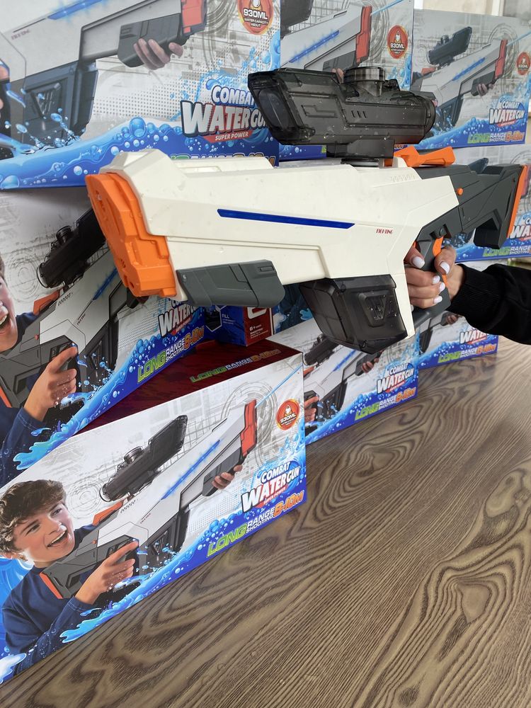 Водяний бластер автомат Combat Water 2в1