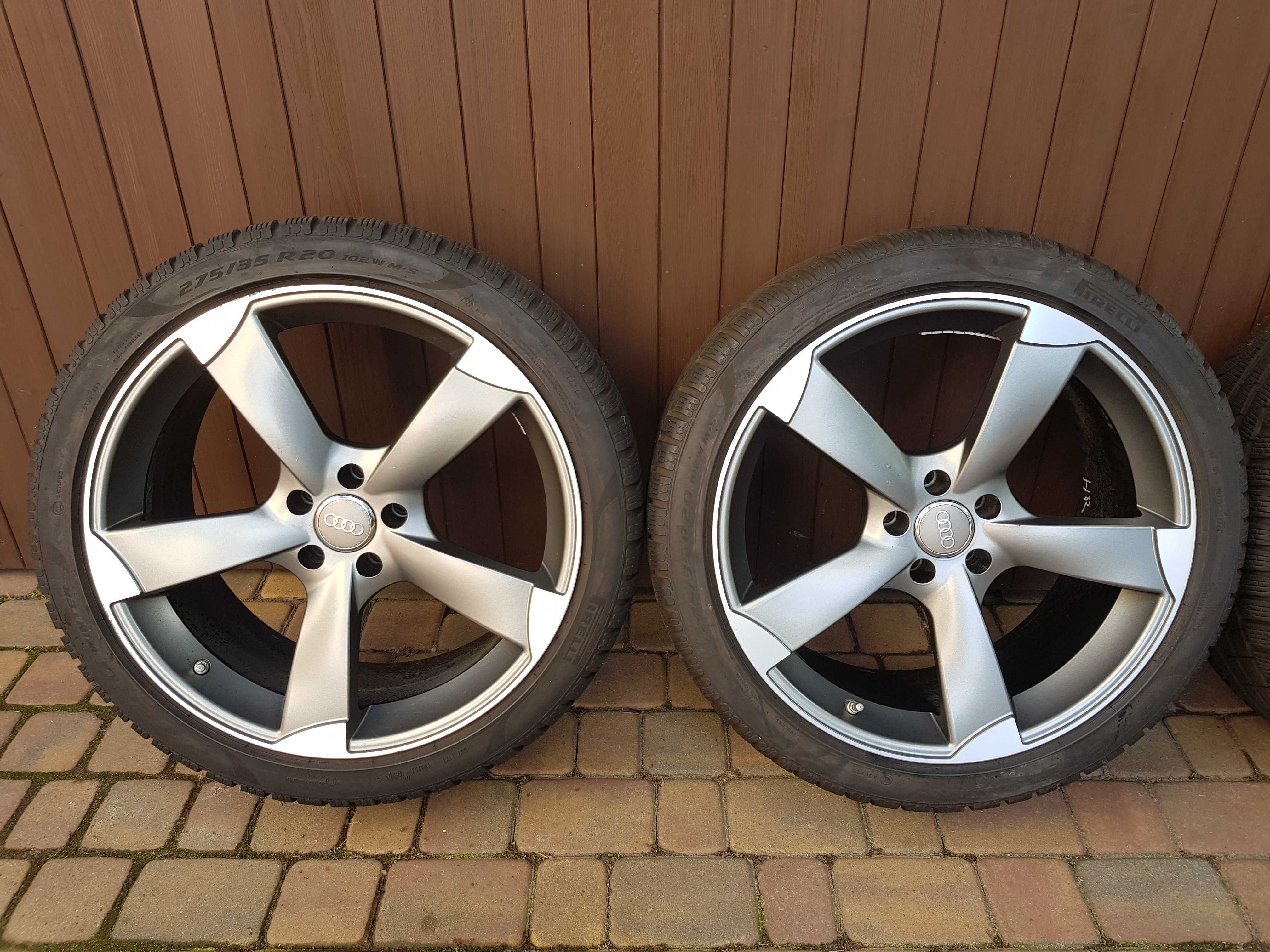 Koła do Audi 275/35r20 wzór rotor 9j pirelli p-zero et26 5x112 zimowe