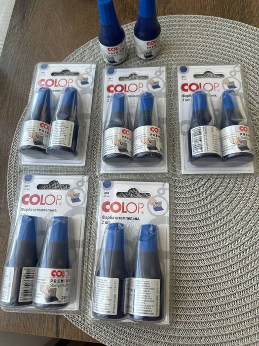 Чорнила до принтера та до печаток