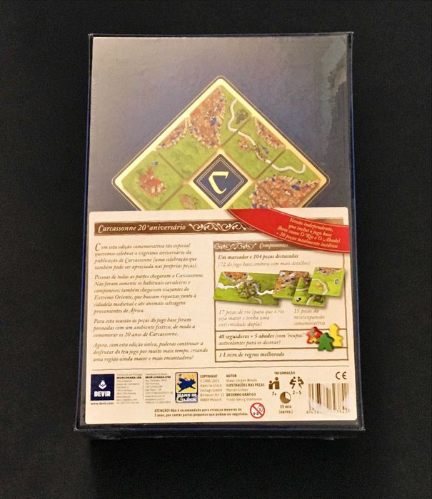 JOGO de Tabuleiro SELADO Carcassonne Caretos Castle Catan Monopoly