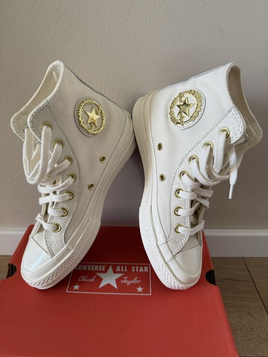 Converse wysokie Chuck 70 złamana biel 37