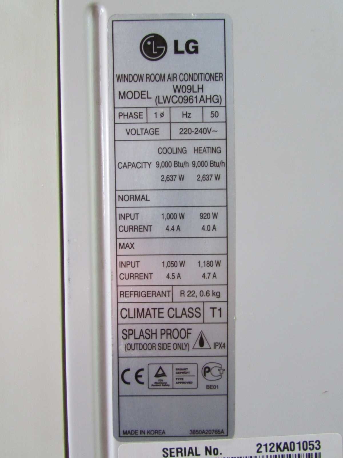 Продам оконный кондиционер LG на 35м2 тепло-холод.