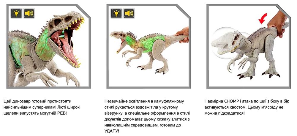 Ігрова фігурка динозавра Jurassic World HNT64 Игровая фигурка Mattel