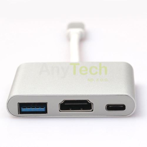 Adapter USB 3.1 typ C do HDMI + USB 3.0 + USB C Wwa