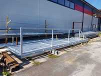 Brama przesuwna 5m x 1,12m (1,2m po zamontowaniu) rama + 2 słupki
