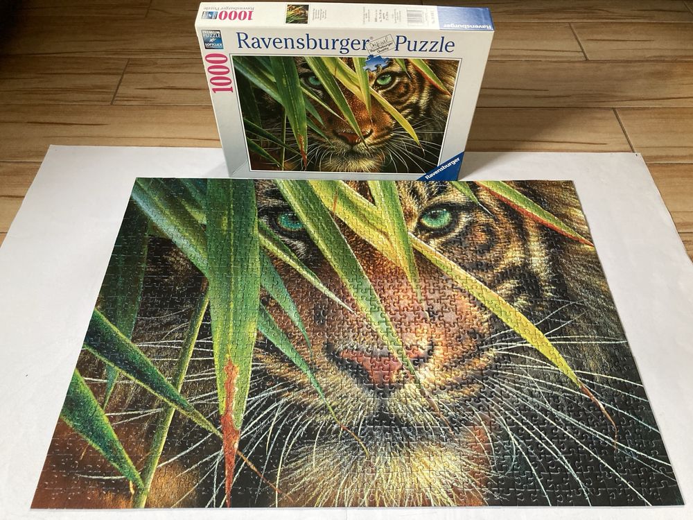 Puzzle Ravensburger 1000 • TAJEMNICZY TYGRYS