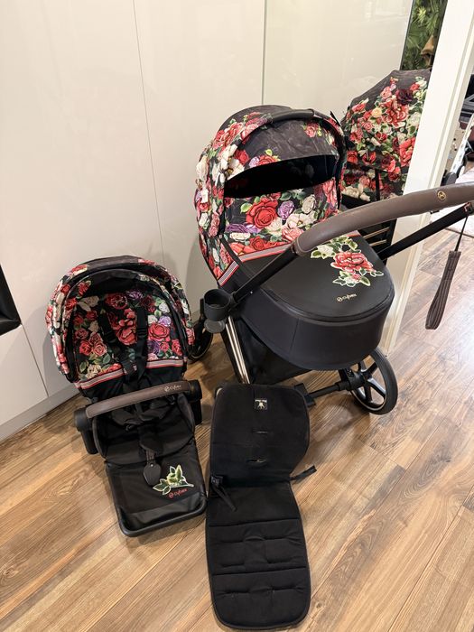 Wozek cybex blossom dark komplet