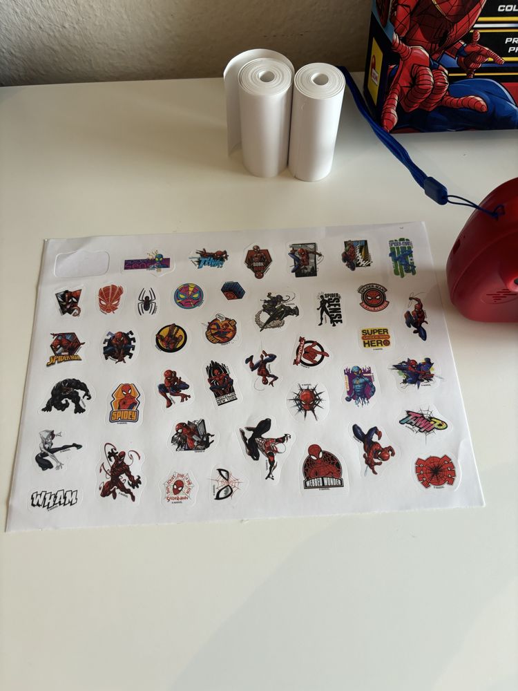 Câmara Fotográfica Instantânea 3 em 1 Print CAM Spider-Man Lisciani