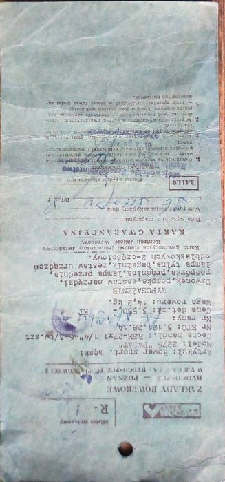 Rower kolekcjonerski Romet Pasat z dokumentami