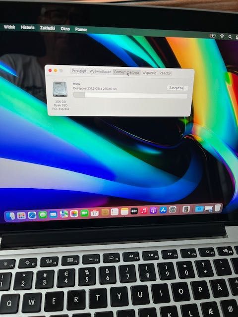 MacBook Pro A1502 i5 8G ram 256 SSD 2015rok