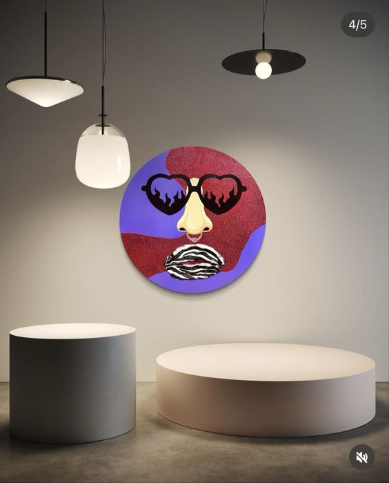 Nowoczesny okrągły obraz