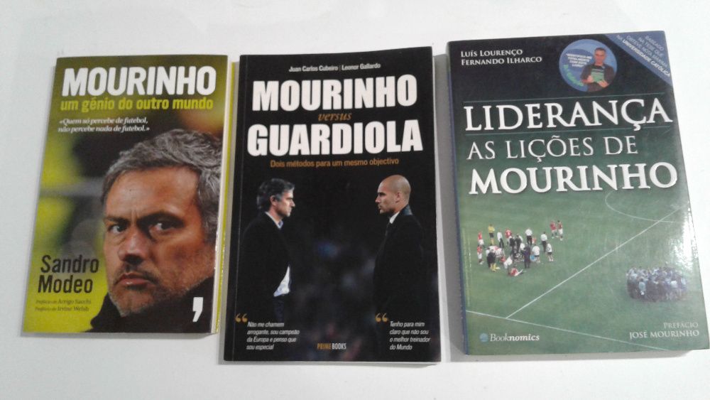 Livros sobre Mourinho, Scolari, Guardiola e Laszlo Boloni