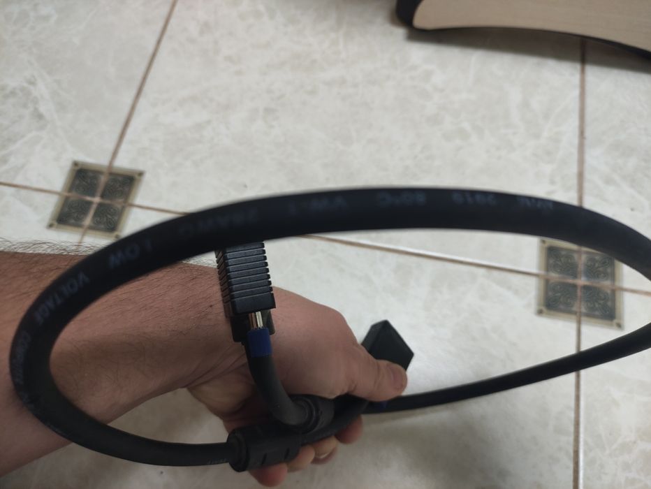 Кабель VGA(тато-мама) товстий